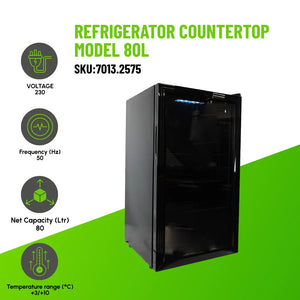 Refrigerator Countertop Model 80L Slim
