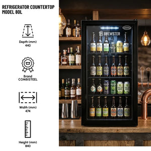 Refrigerator Countertop Model 80L Slim