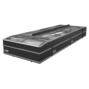 Combisteel Black Supermarket Chest Freezer Head Element Self-Defrost