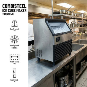 Ice Cube Maker 73kg/24h Air-Cooled
