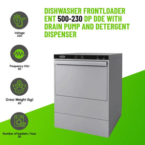 Dishwasher Frontloader ENT 500-230 DP DDE