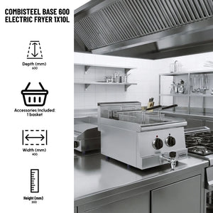 BASE 600 Countertop Electric Fryer 10L Tank