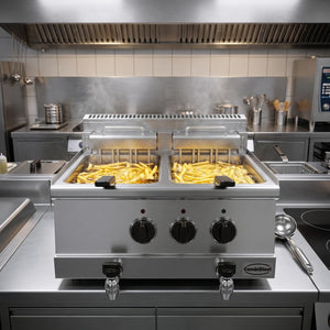 BASE 600 Twin Electric Fryer 2x10L