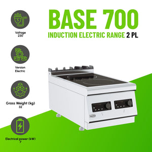 Base 700 Induction Electric Range 2 PL Tabletop