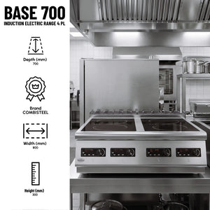 Base 700 Induction Electric Range 4 PL Tabletop