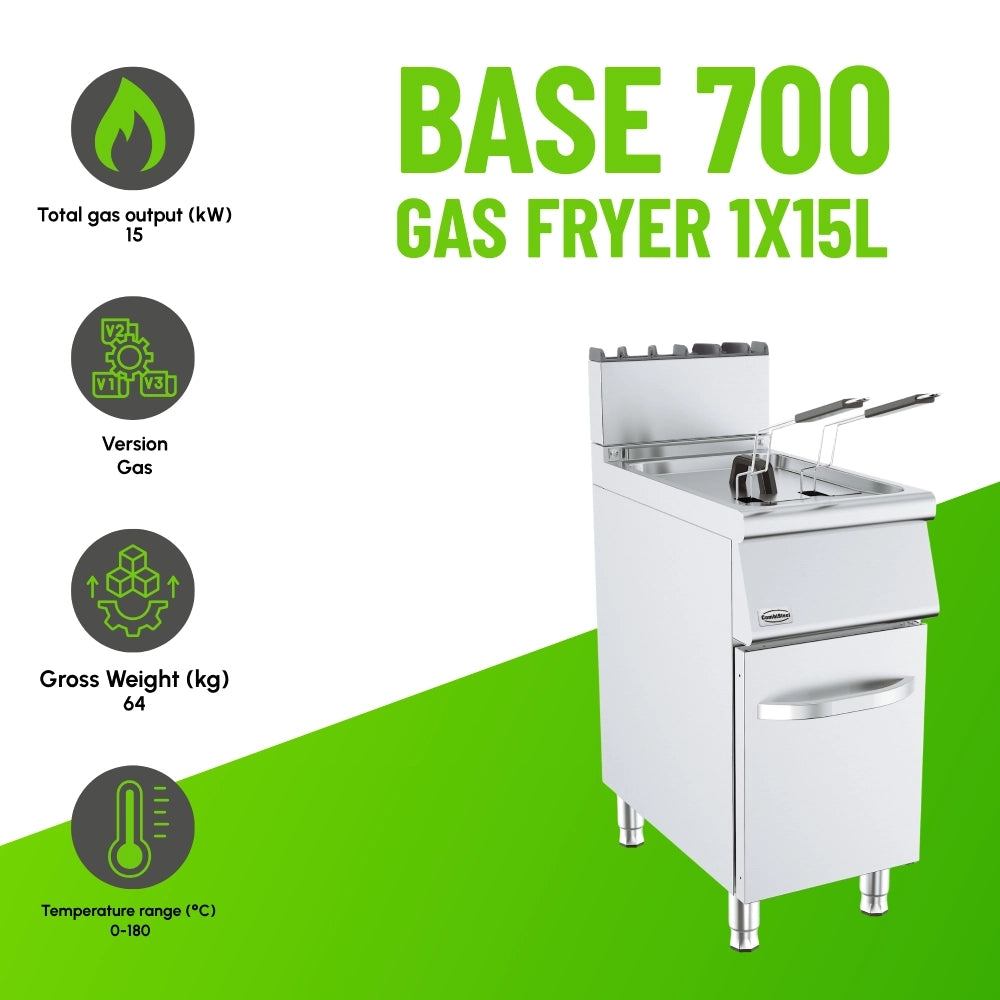 BASE 700 Gas Fryer 15L