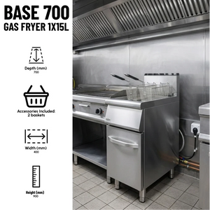 BASE 700 Gas Fryer 15L