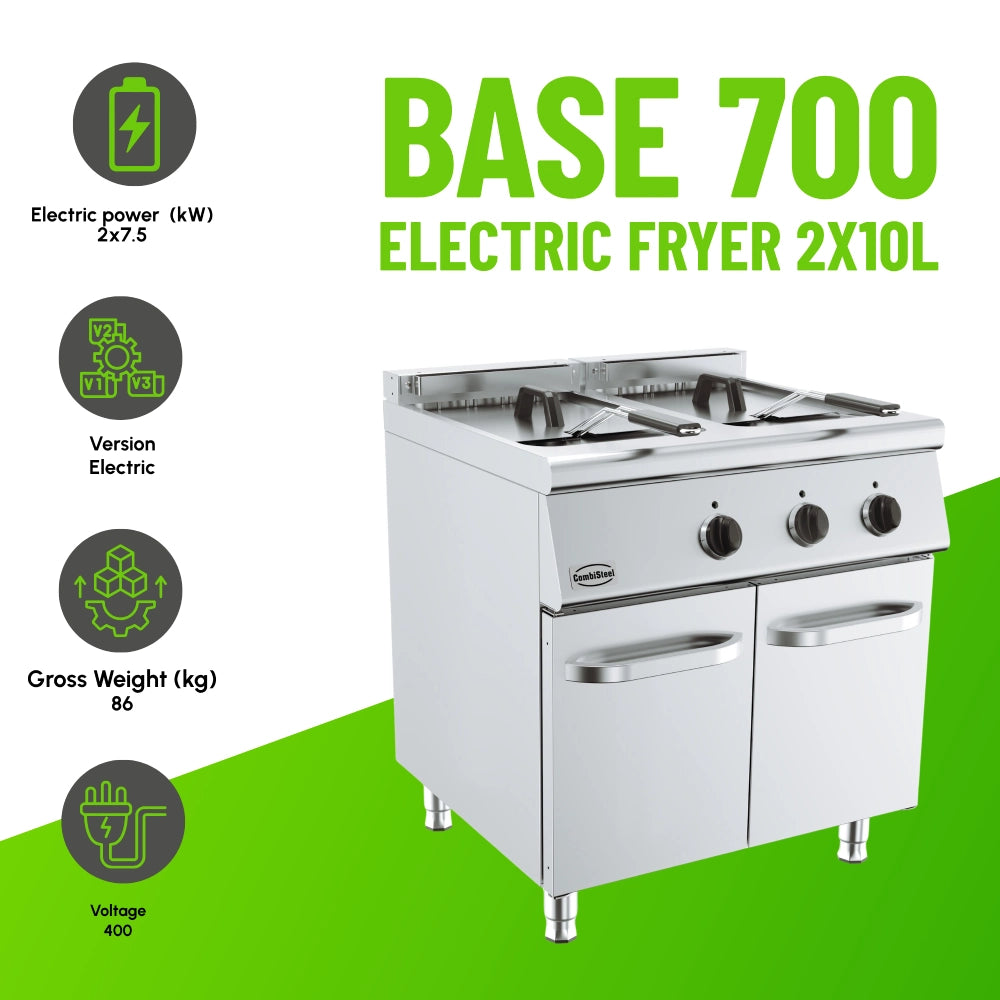 BASE 700 Electric Fryer 2x10L Twin