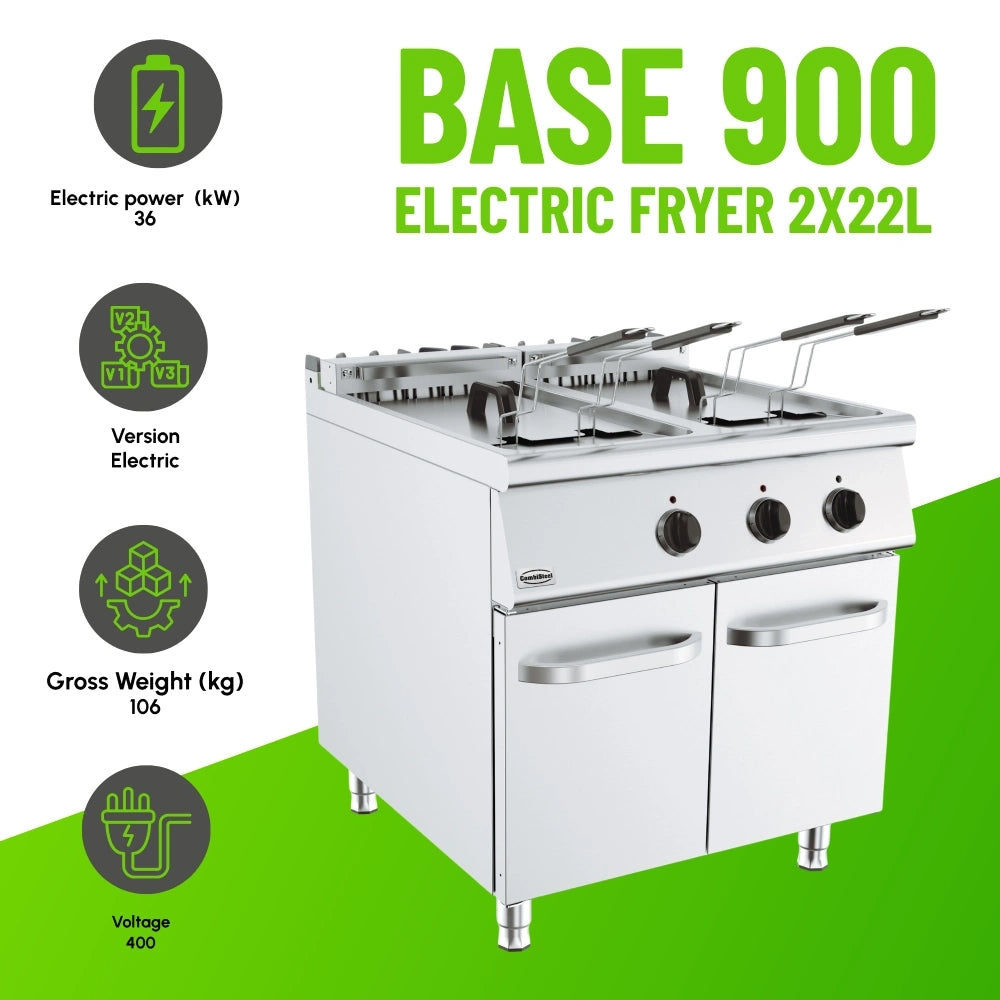 BASE 900 Electric Fryer 2x22L