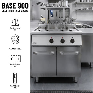 BASE 900 Electric Fryer 2x22L