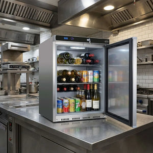 Refrigerator SS 1 Door 130L Stainless Kitchen Unit