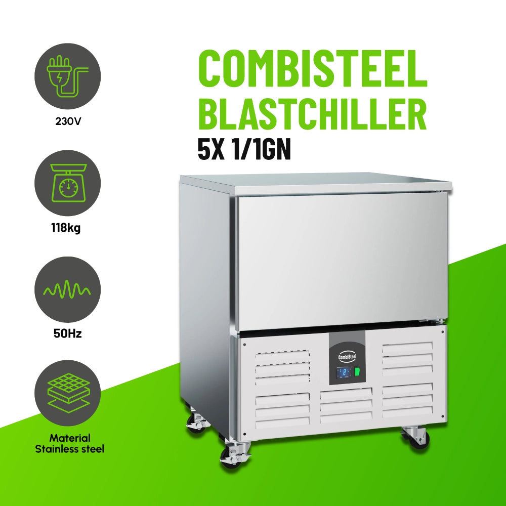 Stainless-Steel Blast Chiller 5X 1/1GN