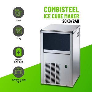 Ice Cube Maker 20kg/24h Air-Cooled
