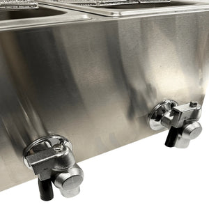 Electric Counter Fryer 2x4L Twin Tank