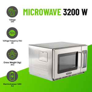 1550W Commercial Microwave