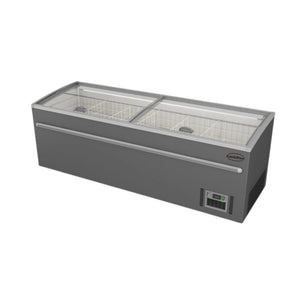 Grey Supermarket Chest Freezer 2500 Automatic Defrost