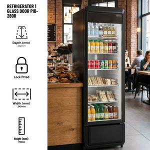 Refrigerator 1 Glass Door PIB-280R