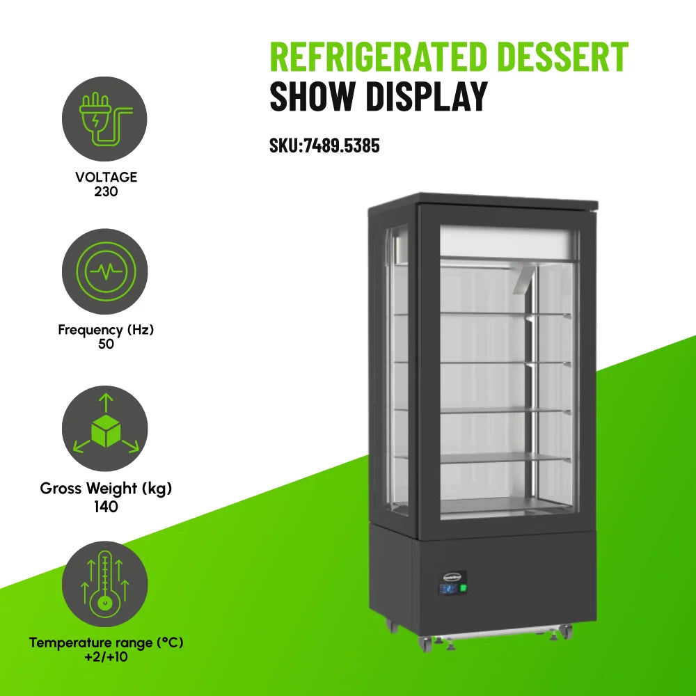 Refrigerated Dessert Show Display
