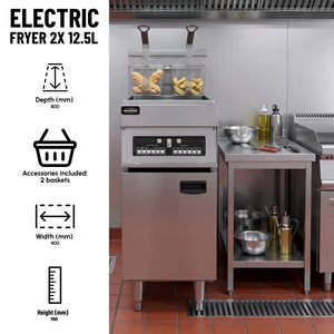 Electric Fryer 2x12.5L