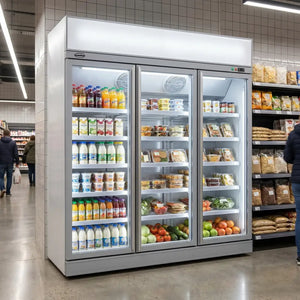 White 3-Door Display Fridge INS-1530R