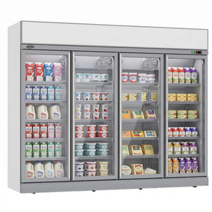 White 4-Door Display Freezer INS-2060F