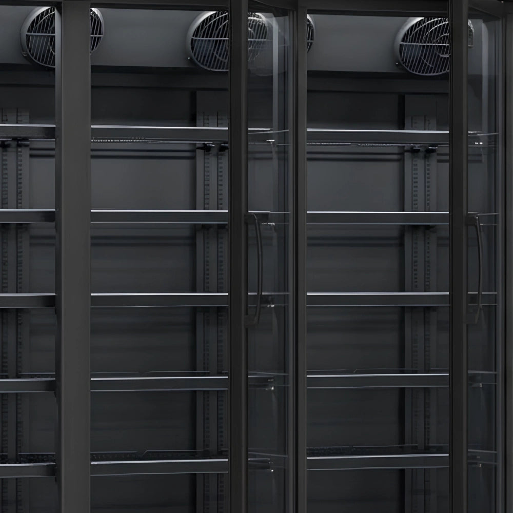 Black 4-Door Display Fridge INS-2060R