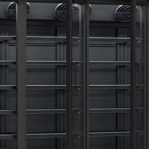 Black 4-Door Display Fridge INS-2060R
