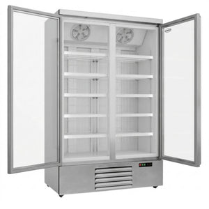 White 2-Door Display Freezer JDE-1000F