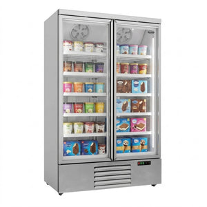 White 2-Door Display Freezer JDE-1000F