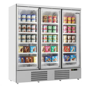 White 3-Door Display Freezer JDE-1530F