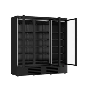 Black 3-Door Display Fridge JDE-1530R