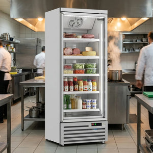 White 1-Door Display Freezer JDE-600F