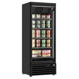 Black 1-Door Display Freezer JDE-600F Bl