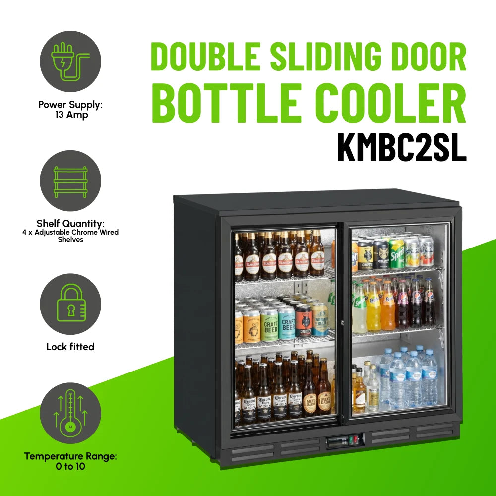 KMBC2SL Double Sliding Door Bottle Cooler