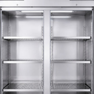 KMC2SS Double Door Upright Chiller