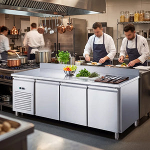 KMC3DS Triple Door Prep-Counter Chiller