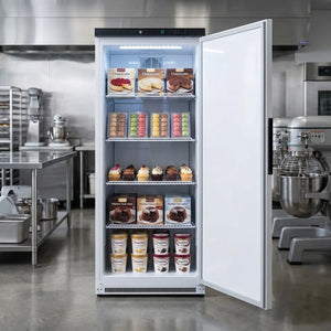 KMC600 Single Door White Upright Chiller