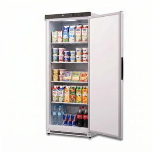 KMC600 Single Door White Upright Chiller