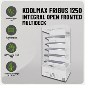 Koolmax FRIGUS 1250 Integral Open Fronted Multidecks White