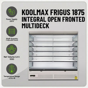 Koolmax FRIGUS 1875 Integral Open Fronted Multidecks White