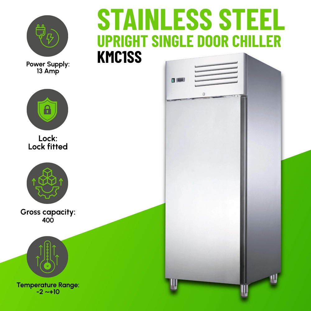 Koolmax KMC1SS Single Door Upright Chiller