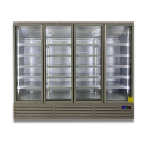 Koolmax KMC3000G Grey 4 Glass Door Upright Chiller