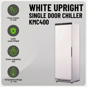 Koolmax KMC400 Single Door White Upright Chiller