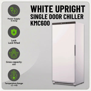 Koolmax KMC600 Single Door White Upright Chiller