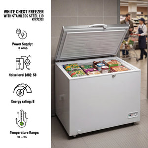 Koolmax KMCF230S Stainless-Steel Lid Chest Freezer