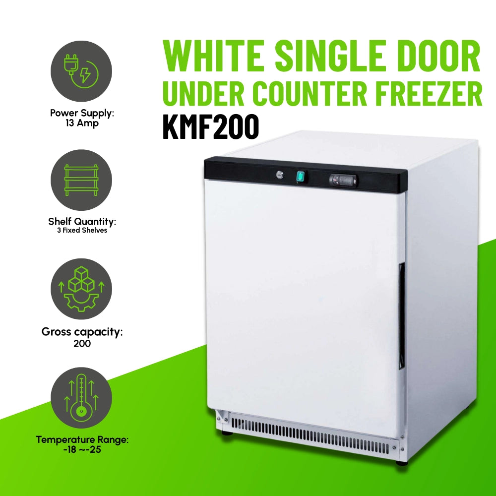 Koolmax KMF200 Under-Counter Freezer White Finish