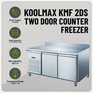 Koolmax KMF2DS Double Door Prep-Counter Freezer