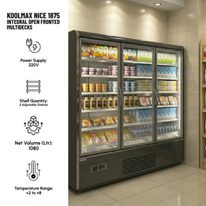 Koolmax NICE 1875 Full Glass Door Integral Multideck Chiller