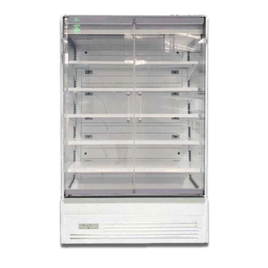 Koolmax OASIS 1250 Front Glass Door White Multideck
