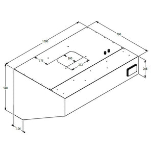 700 Wall-Mounted Hood Complete 1000